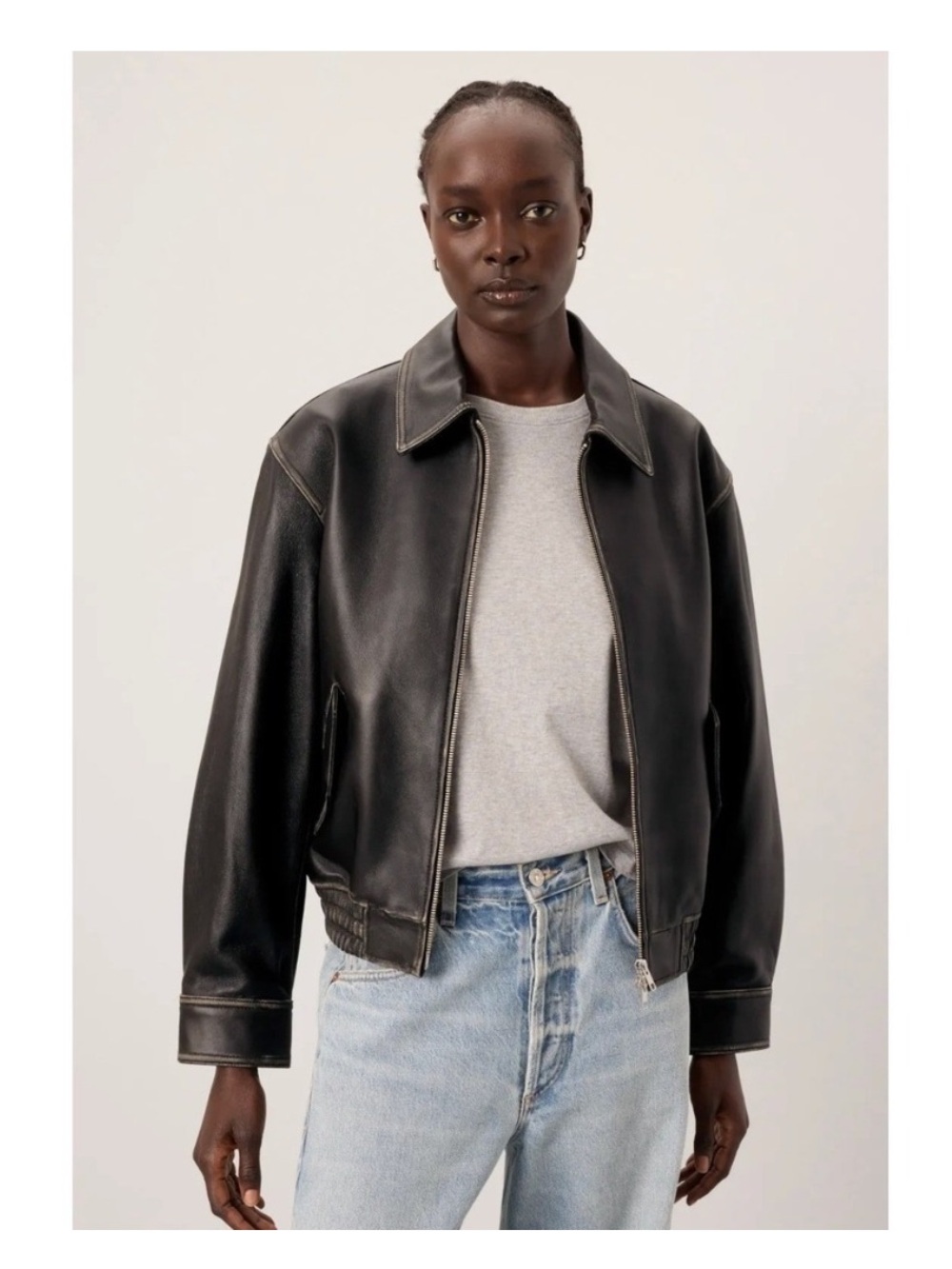 DUNST Black Drizzler Leather Jacket